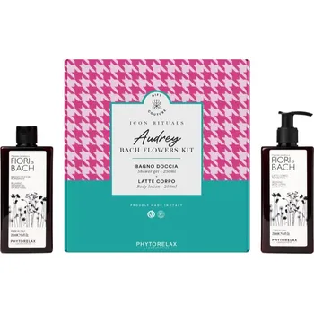 Kosmetická sada Phytorelax Laboratories Icon Rituals Phytorelax Laboratories Fiori di Bach relaxační tělové mléko 250 ml + Phytorelax Laboratories Fiori di Bach relaxační sprchový gel 250 ml kosmetická sada