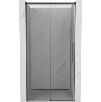 Sprchové dveře Posuvné sprchové dveře Mexen Rox 120 cm, průhledné, kartáčovaná pistolově šedá - 8C2-120-000-66-00