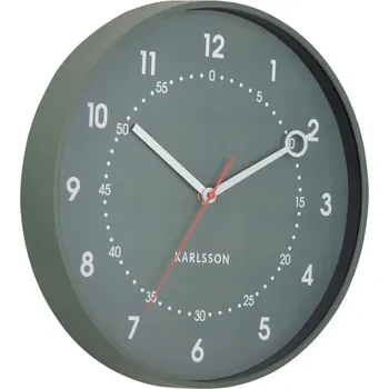 Hodiny Karlsson, Nástěnné hodiny Fresco, lesní zelené - Formadore