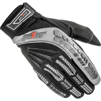Moto rukavice Rukavice PIONEER, PILOT (černá/šedá) (Velikost: 3XL)