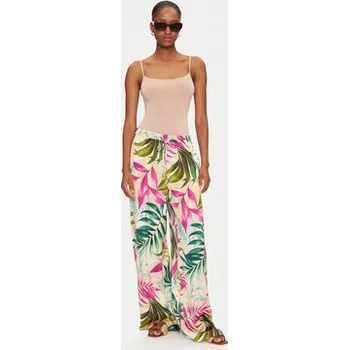 Dámské oblečení Guess Palazzo kalhoty W5GB11 WH9C2 Barevná Wide Leg M