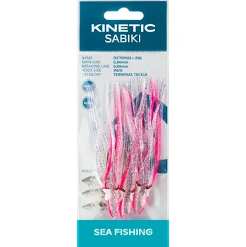 Umělá nástraha KINETIC NÁVAZEC KINETIC SABIKI OCTOPUS PINK/GLOW L 6/0