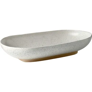 Talíř Bolia, Servírovací talíř /mísa Forma 24 x 40 cm bíle-pískové - Formadore
