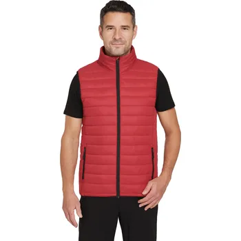 Pánská bunda LAMBESTE pánská vesta zimní (VM801) Barva: červená, Velikost: 3XL