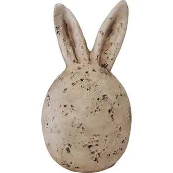 Velikonoční dekorace Cementové vajíčko s ušima – 16 × 16 × 24,5 cm
