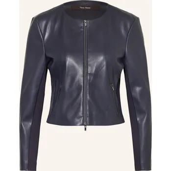 Dámský blejzr Vera Mont Dámská Bunda V Koženém Vzhledu, tmavě modrá, 40