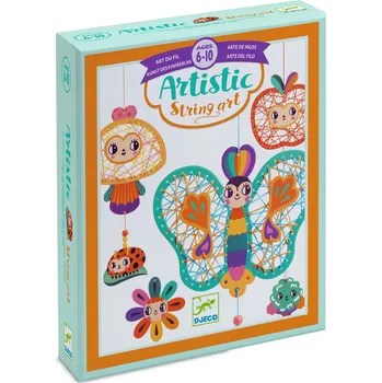 Dřevěná hračka Artistic String art: Zahrada (tkaní)