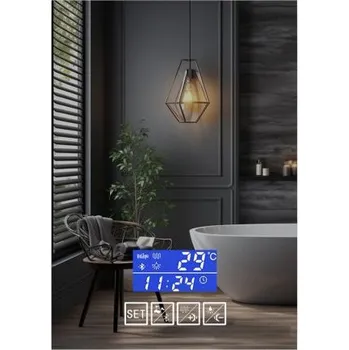 Zrcadlo IREDA Koupelnové zrcadlo s osvětlením, 80x60cm, reproduktor