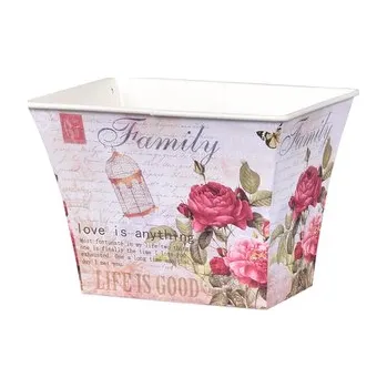 Truhlík Truhlík ROSE plechový 17x12x12cm