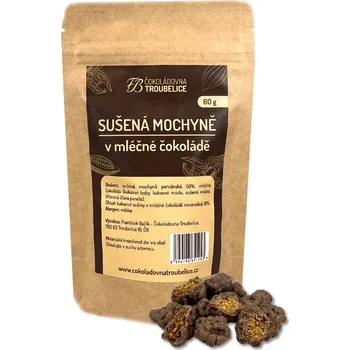 Čokoládovna Troubelice Sušená mochyně v mléčné čokoládě Hmotnost: 150 g