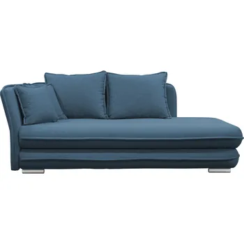 Pohovka Tempo Kondela Lamba lenoška s úložným prostorem levá modrá