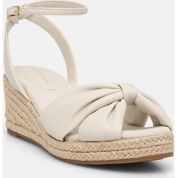 Dámské sandále Sandály Tommy Hilfiger TH BOW MID CORK WEDGE FW0FW09010 béžová 01X, EUR 39