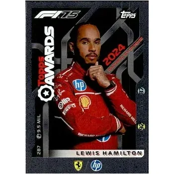Sběratelská karetní hra F1 Lewis Hamilton Topps Awards (Originální sběratelská kartička F1 2025)