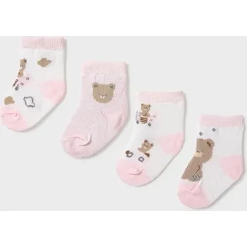 Dětské ponožky Mayoral Newborn 4-pack 9049.1E.Newborn.PPY2 růžová 03X, vel. 19/20