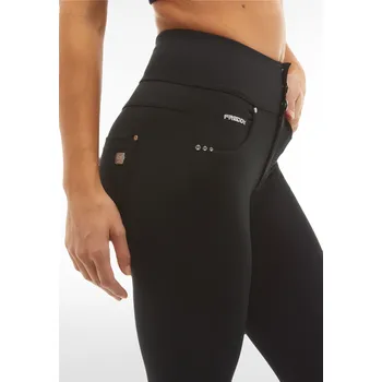 Dámské oblečení Freddy kalhoty N.O.W.® v černé barvě, D.I.W.O. materiál, slim fit, vysoký pas, eco-friendly materiál Vybraná velikost: L