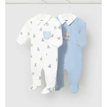 Kojenecký overall Kojenecké dupačky Mayoral Newborn 2-pack 1716.1B.Newborn.PPY2 modrá 55X, vel. 70