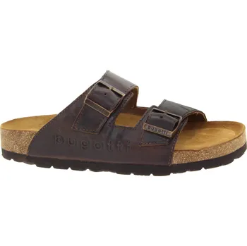 Pánské pantofle BUGATTI Pánské kožené hnědé pantofle 321-A6882-1200-6400-257 Velikost 41