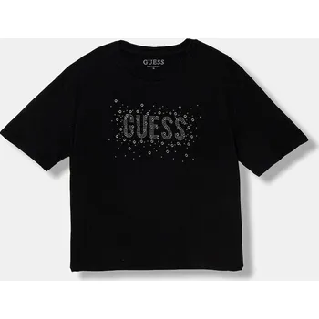 Dívčí oblečení Dětské tričko Guess J6RI09.K6YW4.PPY2 černá 99X, vel. 147-157