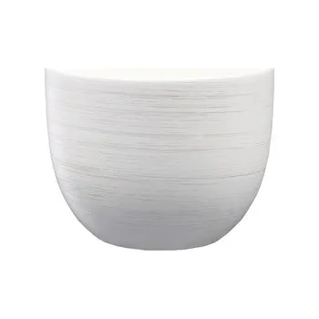 Obal na květináč Obal na květník PURKYNĚ WHITE keramický matný d16x13cm