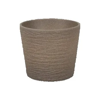 Obal na květináč Obal na květník TROJA NATUR keramický matný d19x17cm