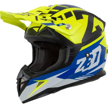 Helma na motorku Přilba X1.9D TARGA, ZED, dětská (žlutá fluo/modrá/černá/bílá) 2026 (Velikost: XL (53 cm))