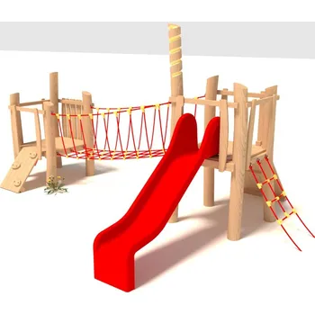 Dětské hřiště Playground System DĚTSKÉ HŘIŠTĚ sestava se skluzavkou z akátu - Laco