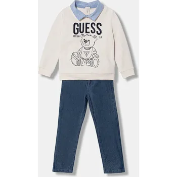 Dětská bavlněná souprava Guess 2-pack N6RG06.K82T0.PPY2 béžová 08X, vel. 96-104