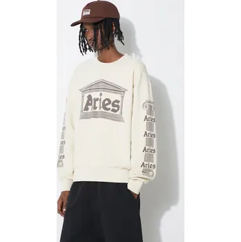 Dámská mikina Bavlněná mikina Aries Ancient Column Sweat SUAR20034 béžová 80X, vel. L