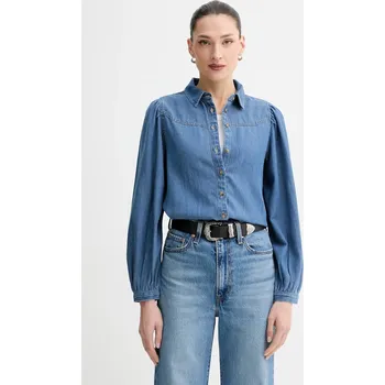 Pánská košile Džínová košile Levi's JOURNEY WESTERN 003P4 modrá 55J, vel. M