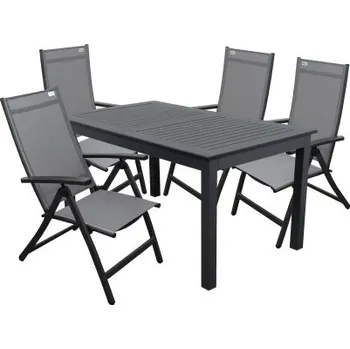 Zahrada Doppler EXPERT ACTIVE šedá - zahradní hliníková sestava 4+1