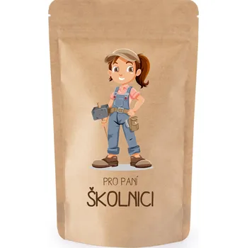 Dárkový potravinový koš Naklíčeno Dárkový sáček pro paní školnici Složení sáčku: Doušek štěstí