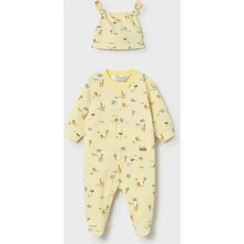 Kojenecký overall Kojenecké dupačky Mayoral Newborn 1718.1E.Newborn.PPY2 žlutá 11X, vel. 80