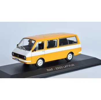 autíčko RAF 2203 LATVIA 1:43 - DeAgostini Legendás Autói časopis s modelem RAF 2203 LATVIA - kovový model