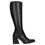 Černé Kožené Dámské Kozačky Se Zkoseným Podpatkem Wojas 7111451 39