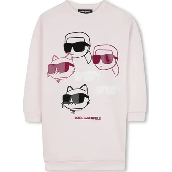 Dámské šaty Dívčí šaty Karl Lagerfeld Z30616.114.150 růžová 03X, vel. 114