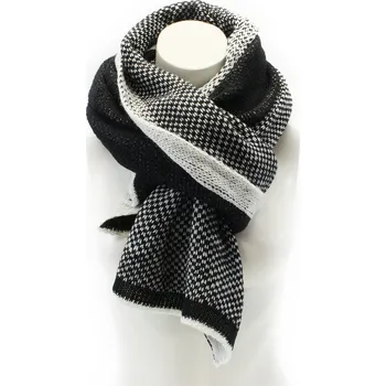 Šátek Černý dámský pletený šátek Mathilda