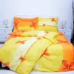 Bavlněné povlečení 140x200 Motýl žlutý II.jakost Zapínání: zip