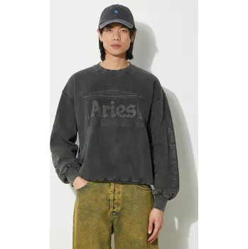 Pánská mikina Bavlněná mikina Aries Aged Ancient Column Sweat SUAR20033X černá 99X, vel. M