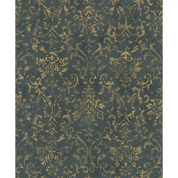 Tapeta Vliesová tapeta na zeď, černo-zlatá, zámecký vintage vzor, 34297, City Glow, Marburg