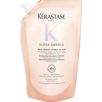 Vlasová regenerace Kérastase Gloss Absolu Bain Créme Hydra-glaze Refill - Hydratačně-rozjasňující krémová šamponová lázeň 500 ml Náhradní náplň