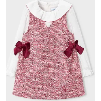 Dívčí šaty Dívčí šaty Mayoral 4990.6L.Mini.9BYA růžová 30X, vel. 128