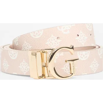 Opasek Pásek GUESS Erica Rev & Adj Pant Belt Old Pink/ White S
