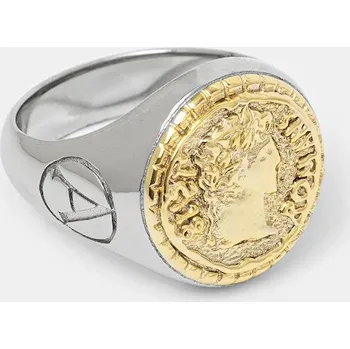 Prsten Stříbrný pečetní prsten Aries Aries Signet Ring AR9020303 stříbrná SLV, vel. ONE SIZE