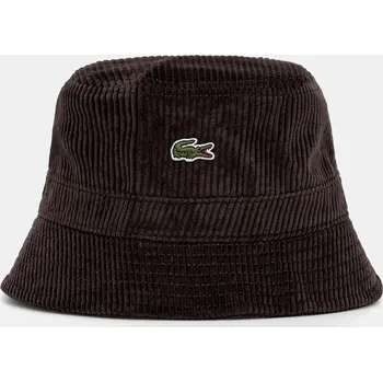 Klobouk Manšestrový klobouk Lacoste RK2934 hnědá 98X, vel. M