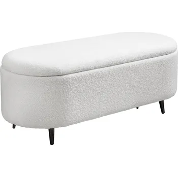 Křeslo Pokojová lavice s ÚP VOQUE 110 CM krémově bílá colin bouclé