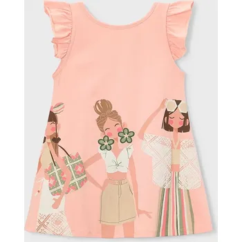 Dívčí šaty Dívčí šaty Mayoral 3934.6J.Mini.PPY2 oranžová 20X, vel. 116