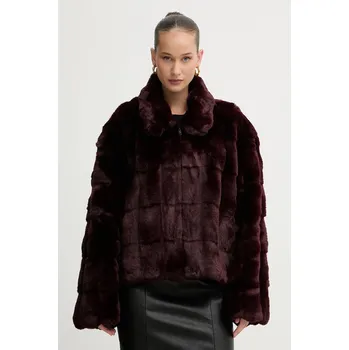 Dámský kabát Kabát Bardot 59474JB4 burgundské 93X, vel. S