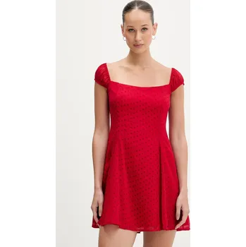 Dámské šaty Šaty Hollister Co. KI359.5377.507 červená 33X, vel. XL