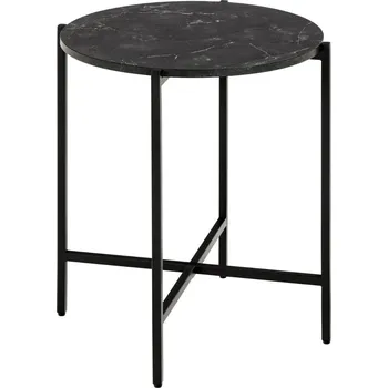 Konferenční stolek Odkládací stolek Lamoine 40 cm černý/černý mramor