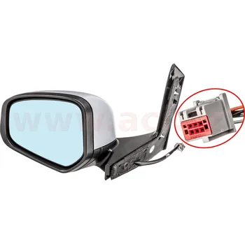 Auto zrcátko zpětné zrcátko el. ovládané vyhřívané konvexní pro lak (5Pin) L